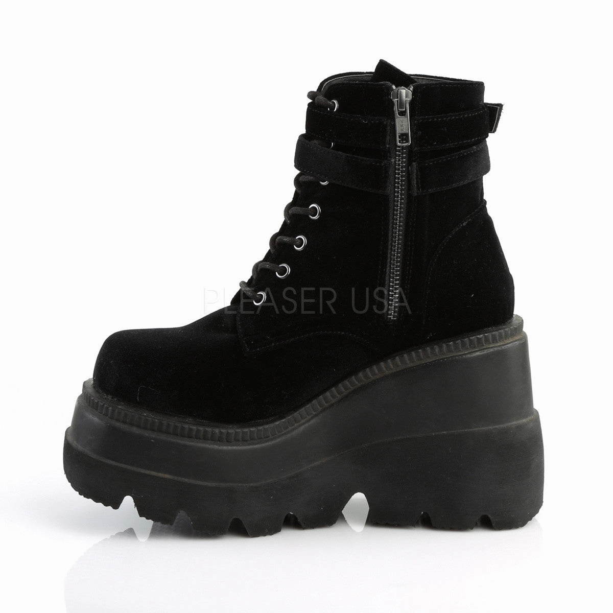 4 Inch Heel SHAKER-52 Black Velvet