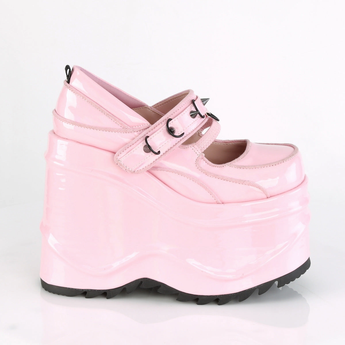 6 Inch Wedge Platform WAVE-48 Baby Pink Holo
