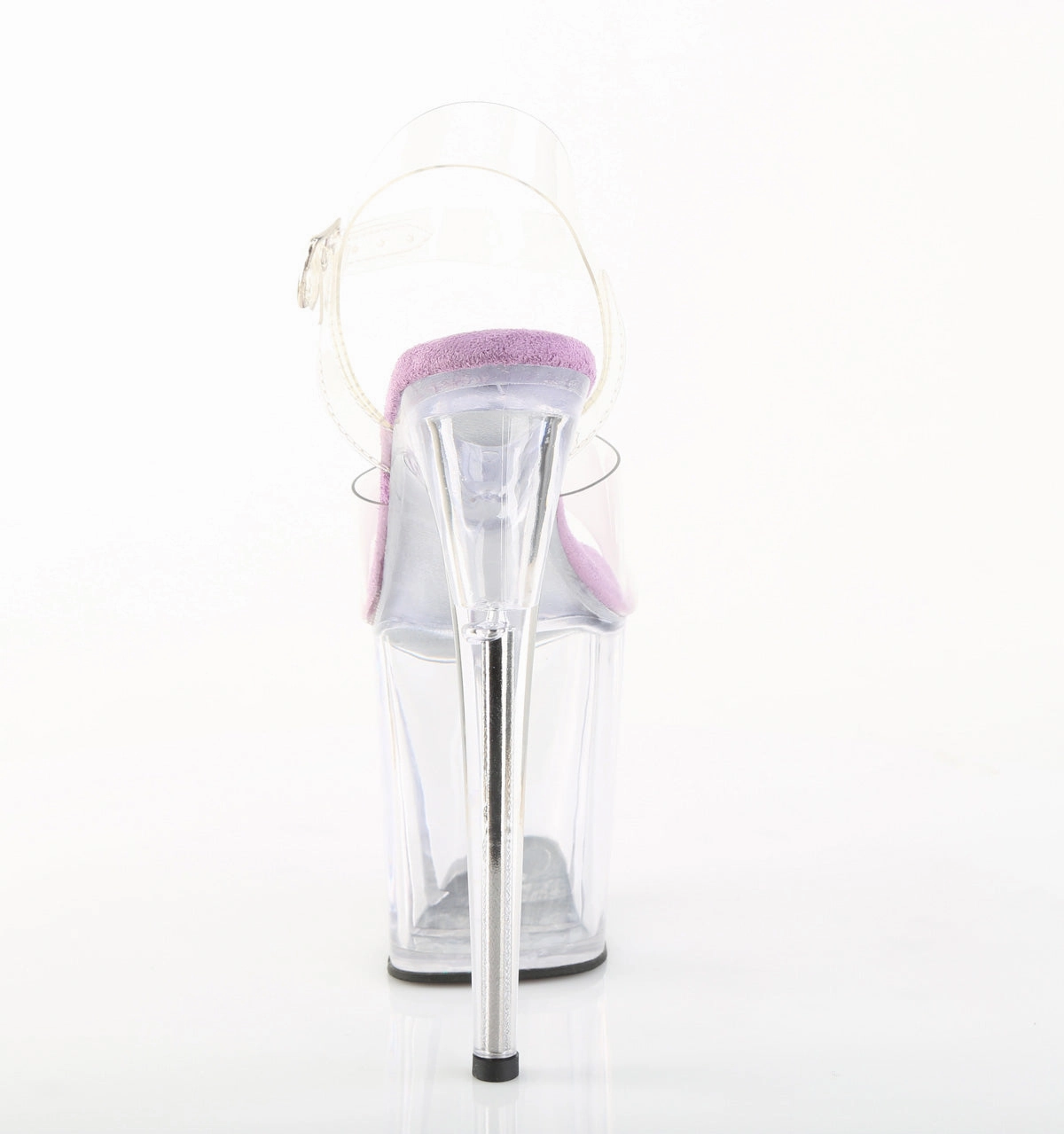 8 Inch Heel FLAMINGO-808 Clear Lavender Insole