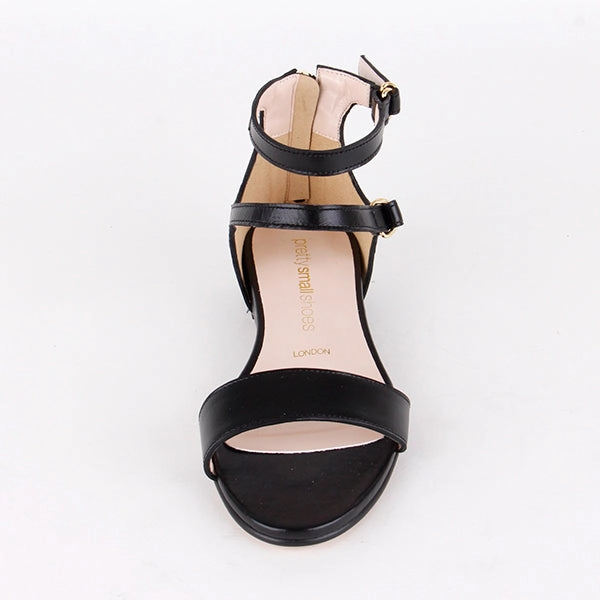 *UK size 13 - PIPER - black , 2cm heels