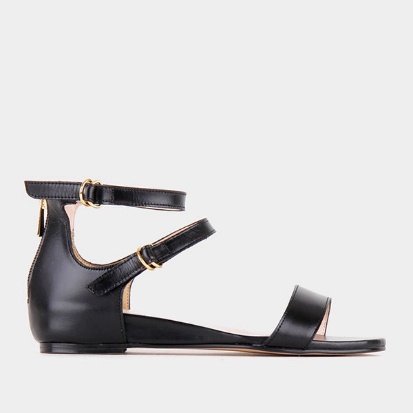 *UK size 13 - PIPER - black , 2cm heels