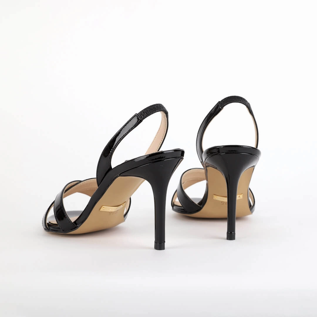 *UK size 2.5 - TWIGGY - black, 8cm heels