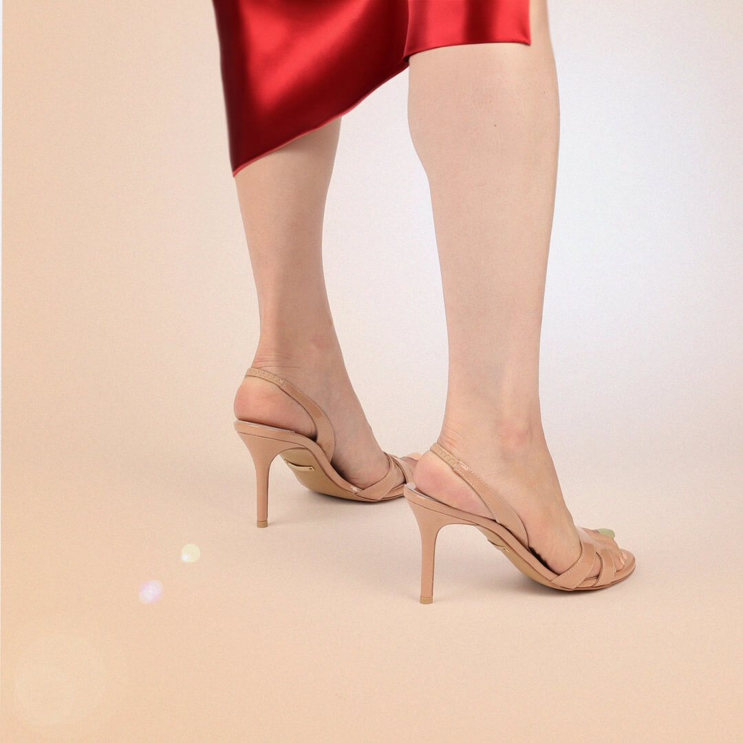 *UK size 2.5 - TWIGGY - black, 8cm heels