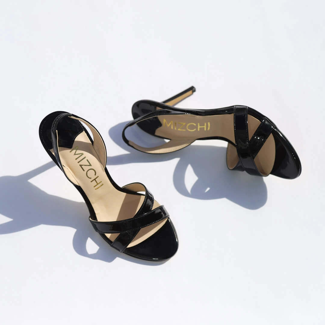 *UK size 2.5 - TWIGGY - black, 8cm heels