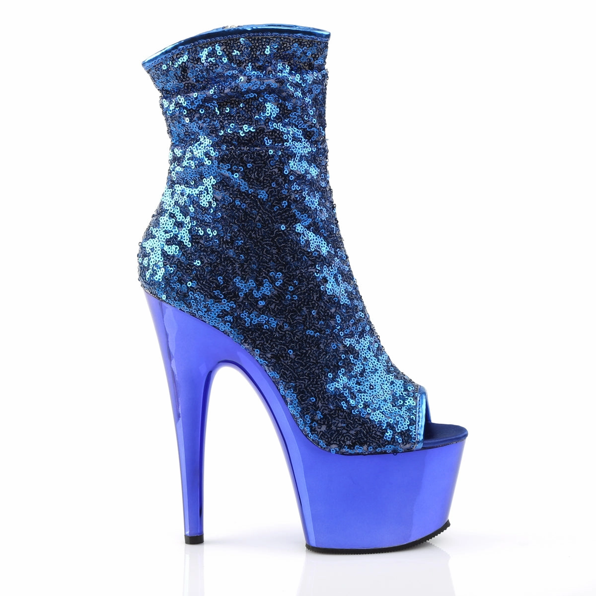 ADORE-1008SQ  Blue Sequins/Blue Chrome