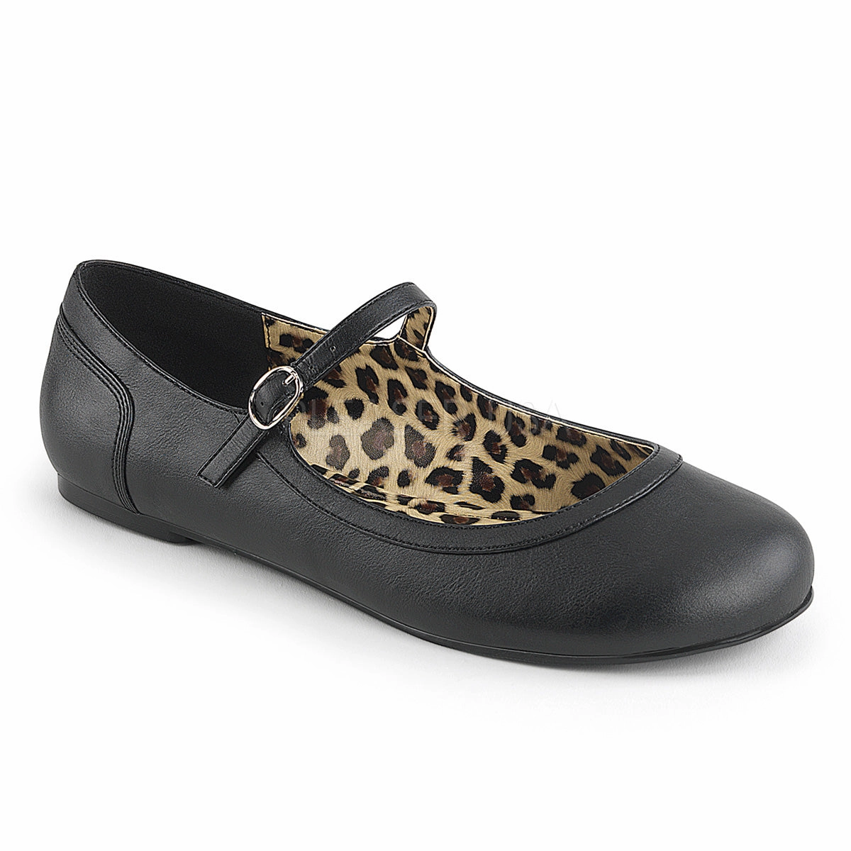 ANNA-02  Black Faux Leather