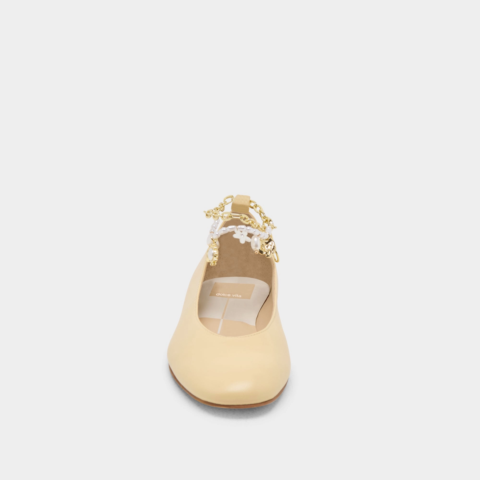 BAIDEN BALLET FLATS WARM NATURAL LEATHER