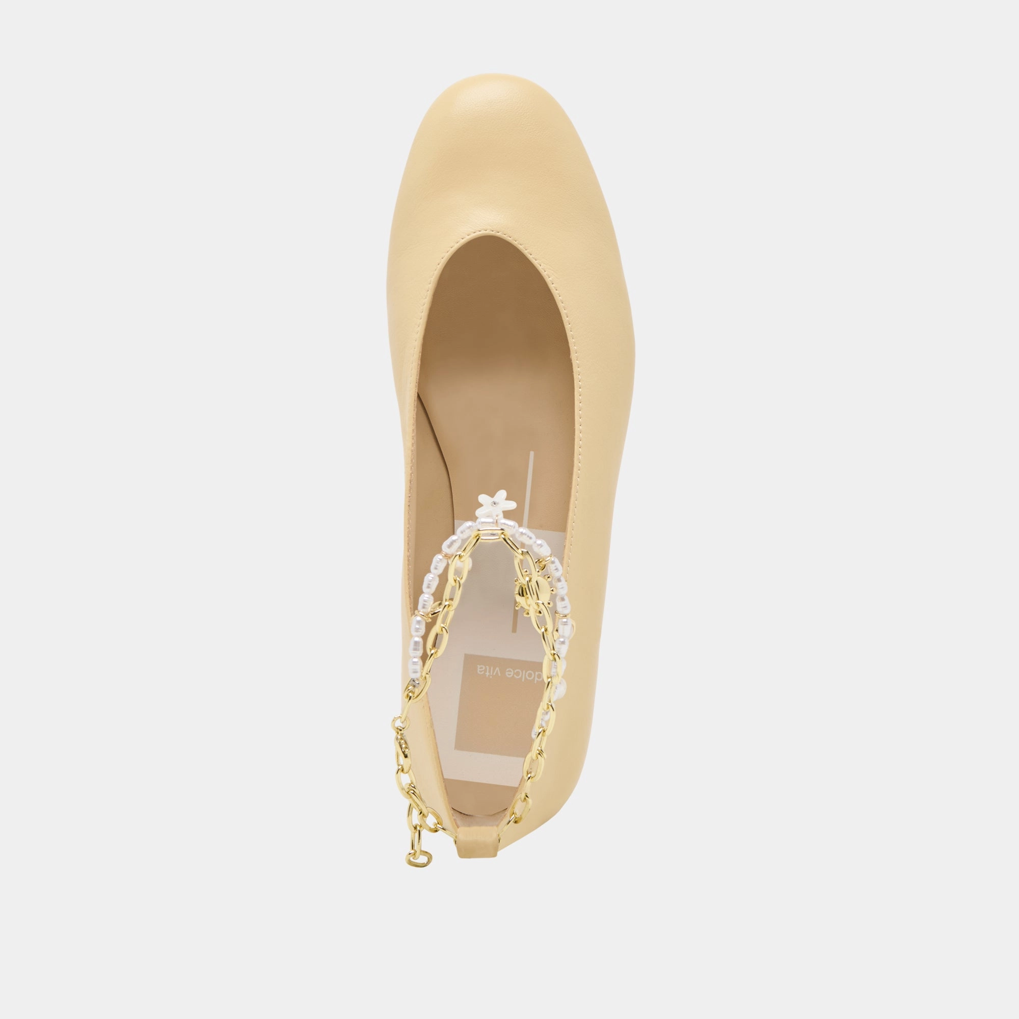 BAIDEN BALLET FLATS WARM NATURAL LEATHER
