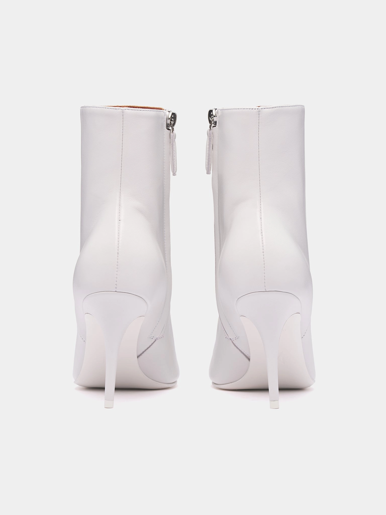 Barbara Heeled Ankle Boots (BARBARA-NAPPA-WHITE)