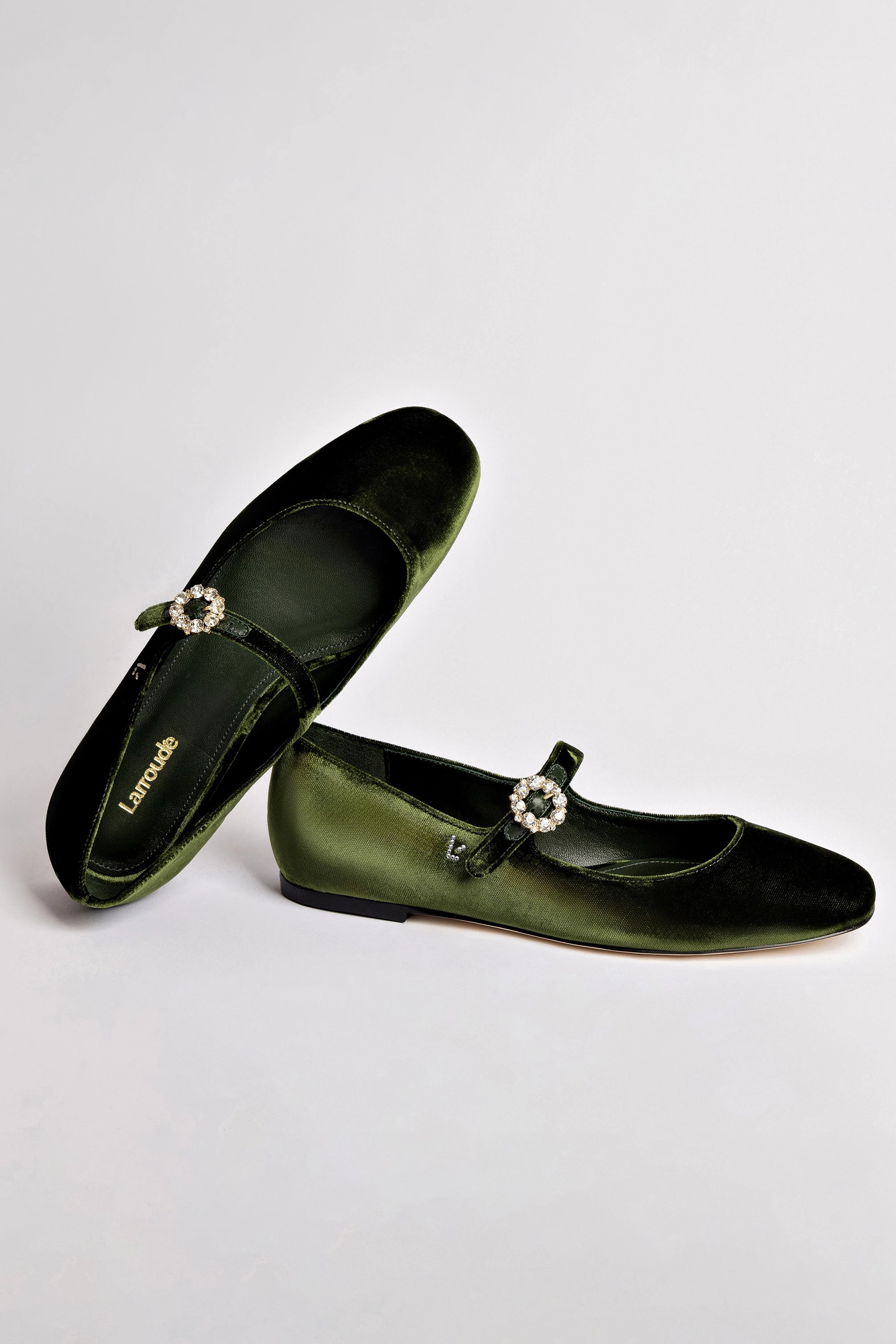Blair Ballet Flat In Bosco Velvet