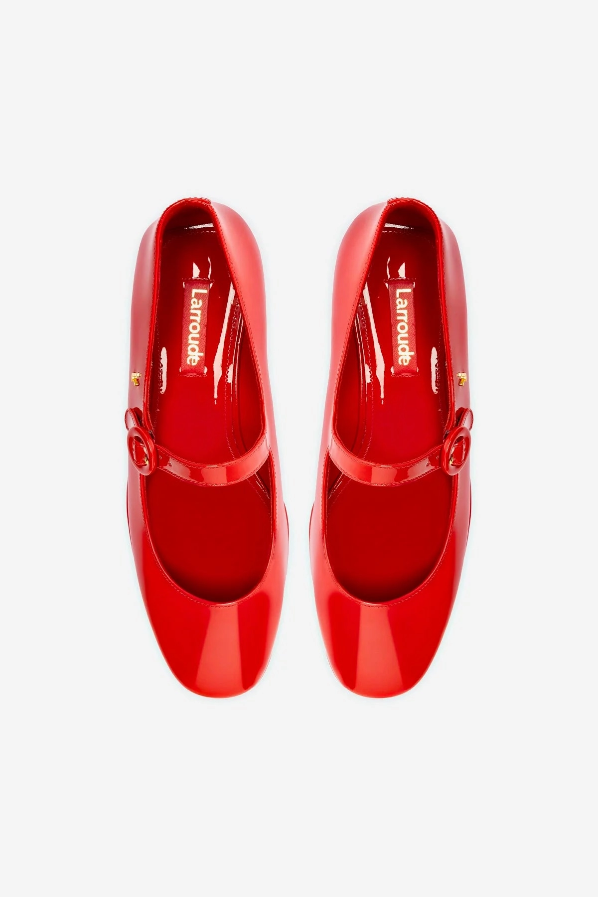 Blair Flatform In Scarlet Patent Leather