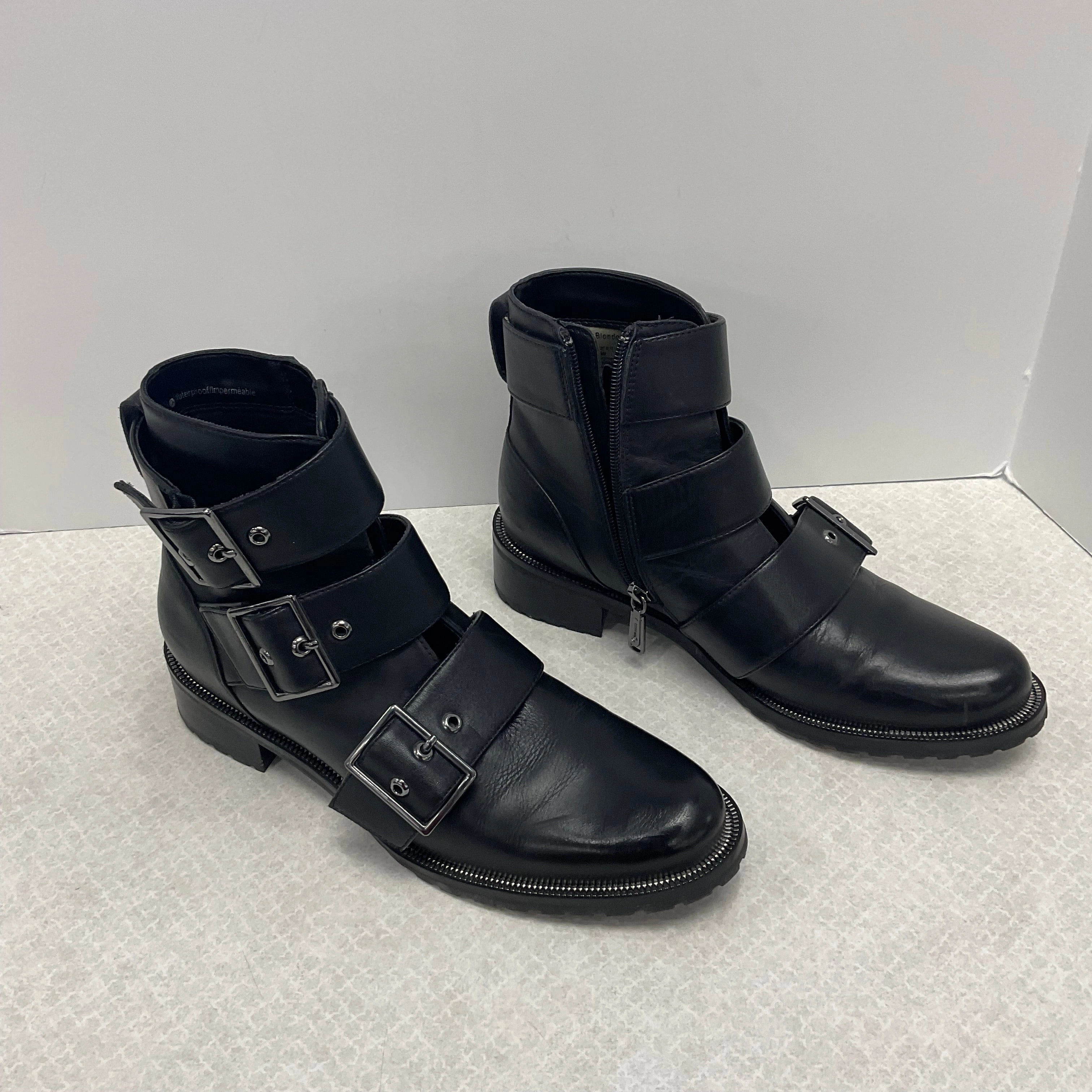 Boots Ankle Heels By Blondo In Black, Size: 9
