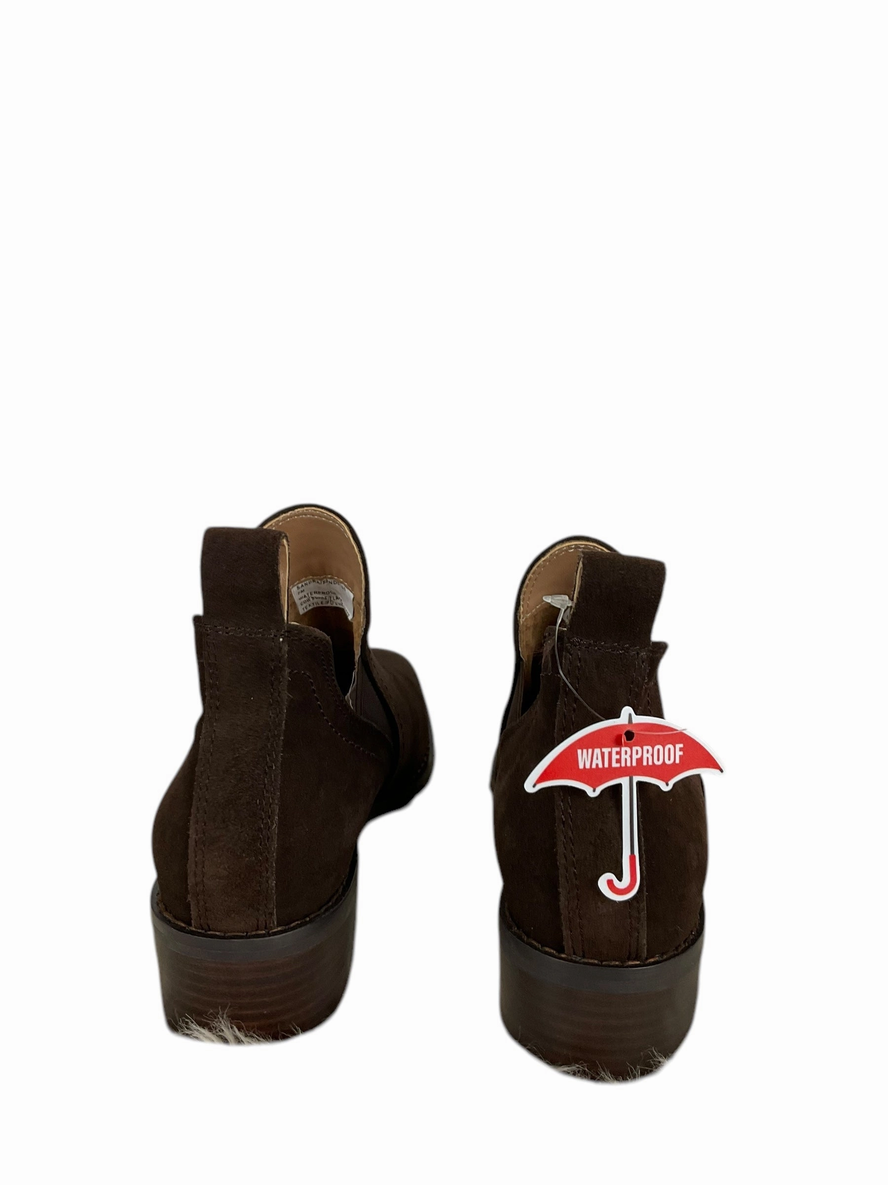 Boots Ankle Heels By Blondo In Brown, Size: 7