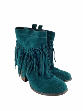 Boots Ankle Heels By Clothes Mentor In Blue, Size: 6.5