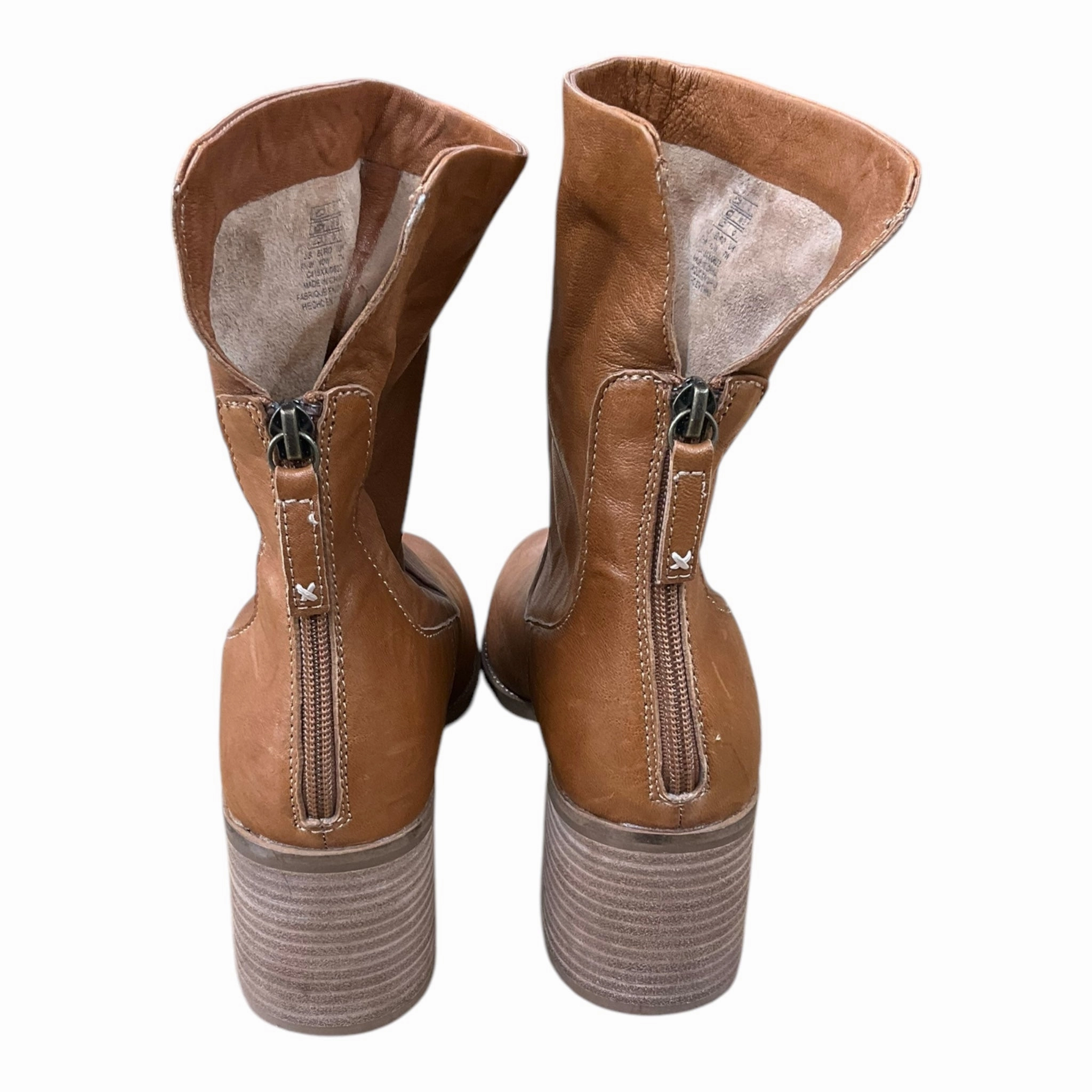 Boots Ankle Heels By Kelsi Dagger In Tan, Size: 9.5