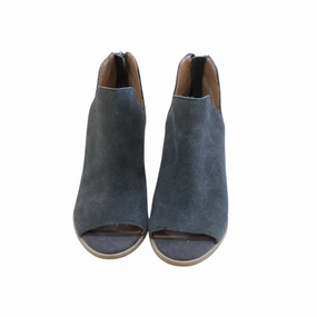 Boots Ankle Heels By Susina In Grey, Size: 5