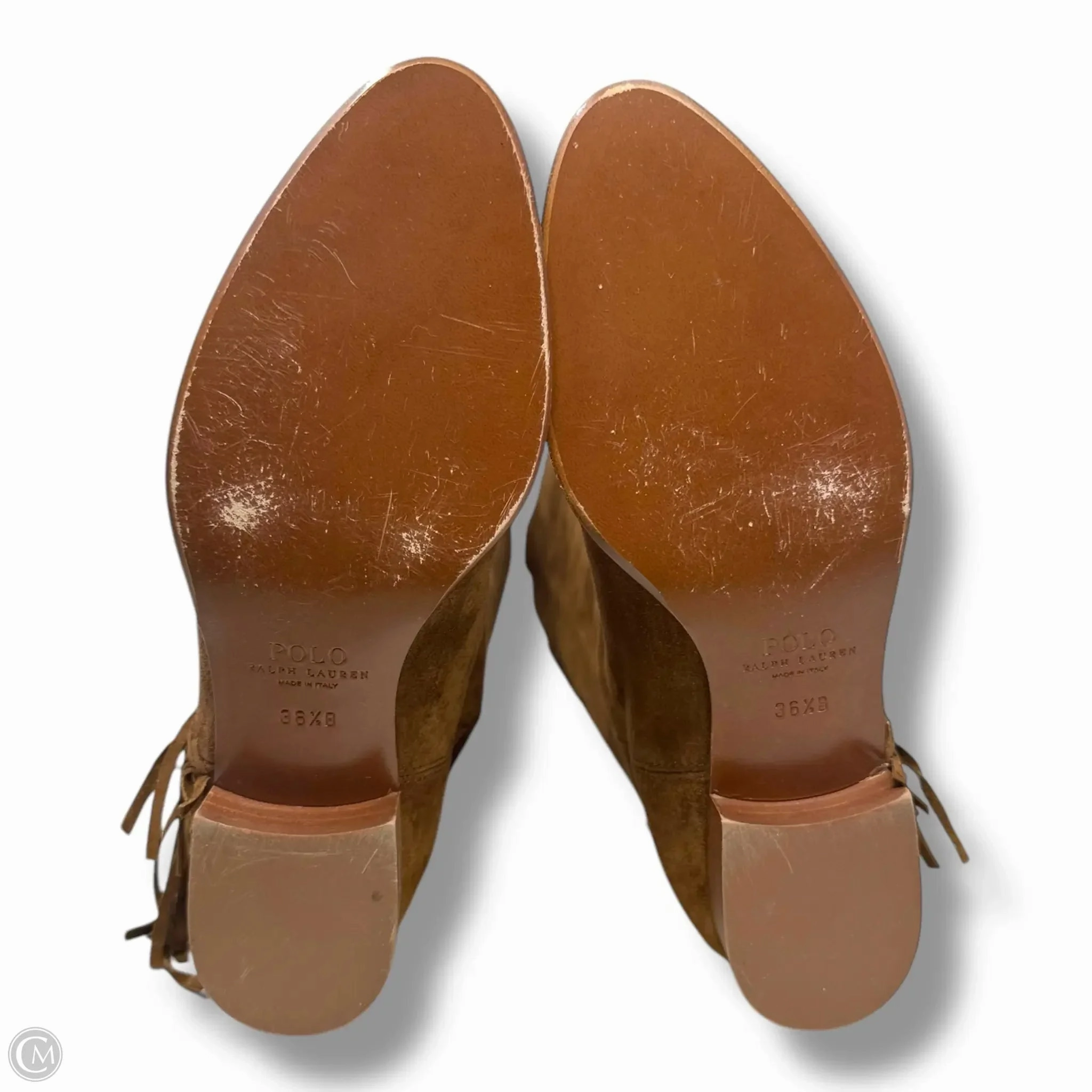 Boots Knee Flats By Polo Ralph Lauren In Tan, Size: 6.5
