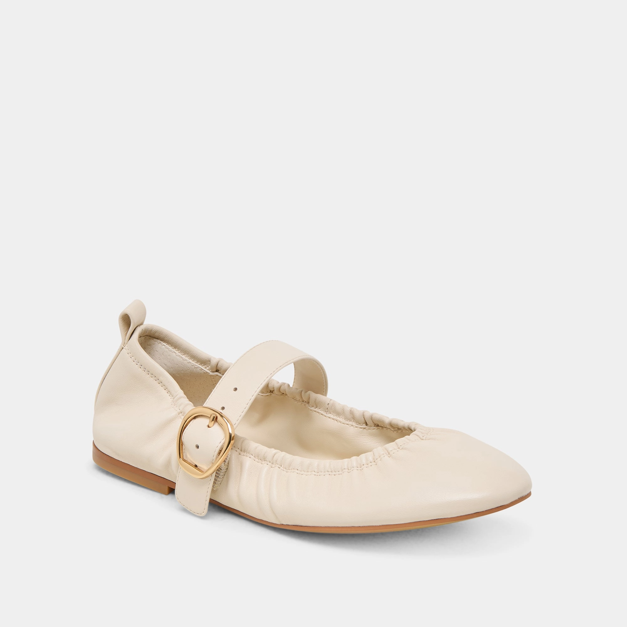 CAELY BALLET FLATS BONE LEATHER