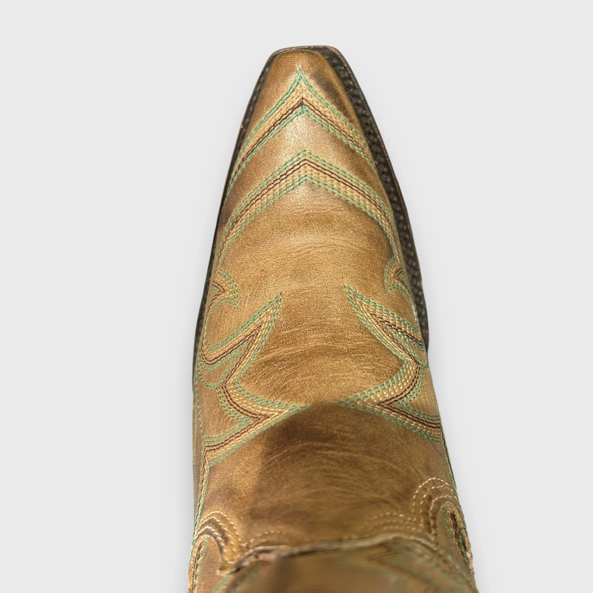 Circle G by Corral Ladies Western Ankle Boots in Tan Orix L5915