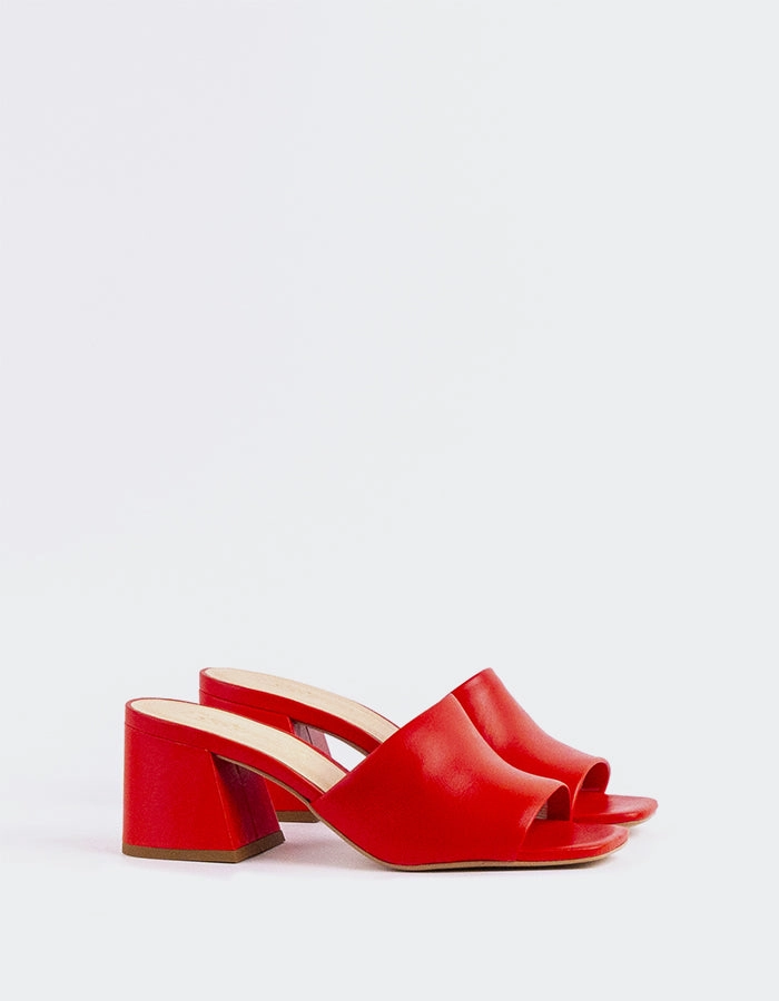 Clarabelle Red Leather
