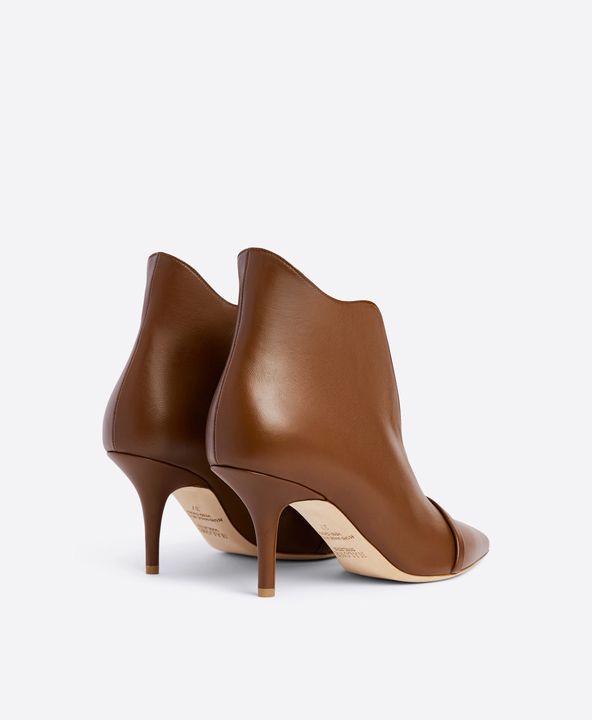 Cora 70 Brown Leather Ankle Boots