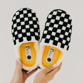 Cure x Beyond Type 1 Checkered Slippers **PINK FRIDAY PREORDER