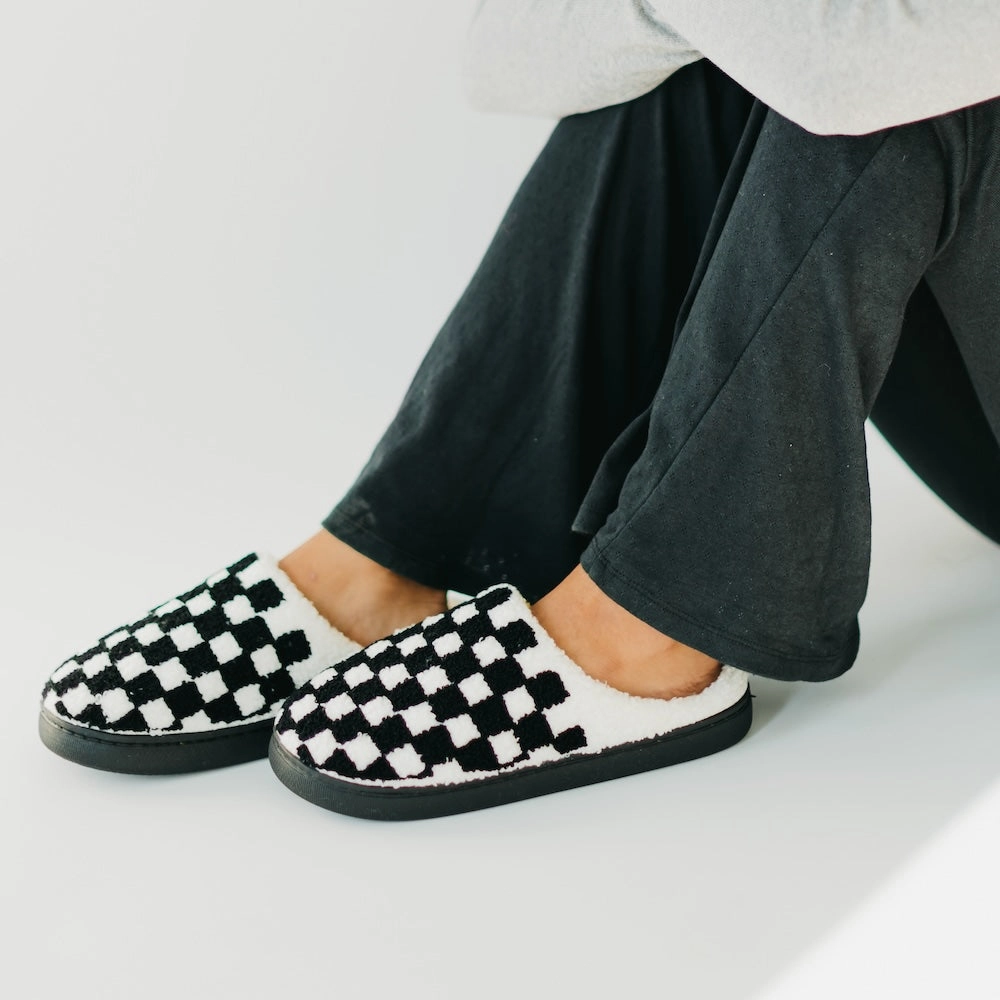 Cure x Beyond Type 1 Checkered Slippers **PINK FRIDAY PREORDER
