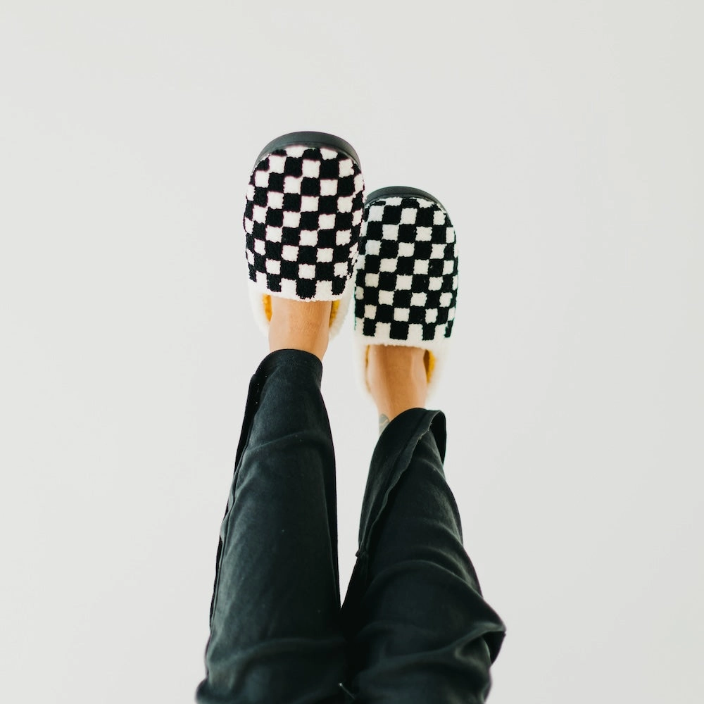 Cure x Beyond Type 1 Checkered Slippers **PINK FRIDAY PREORDER