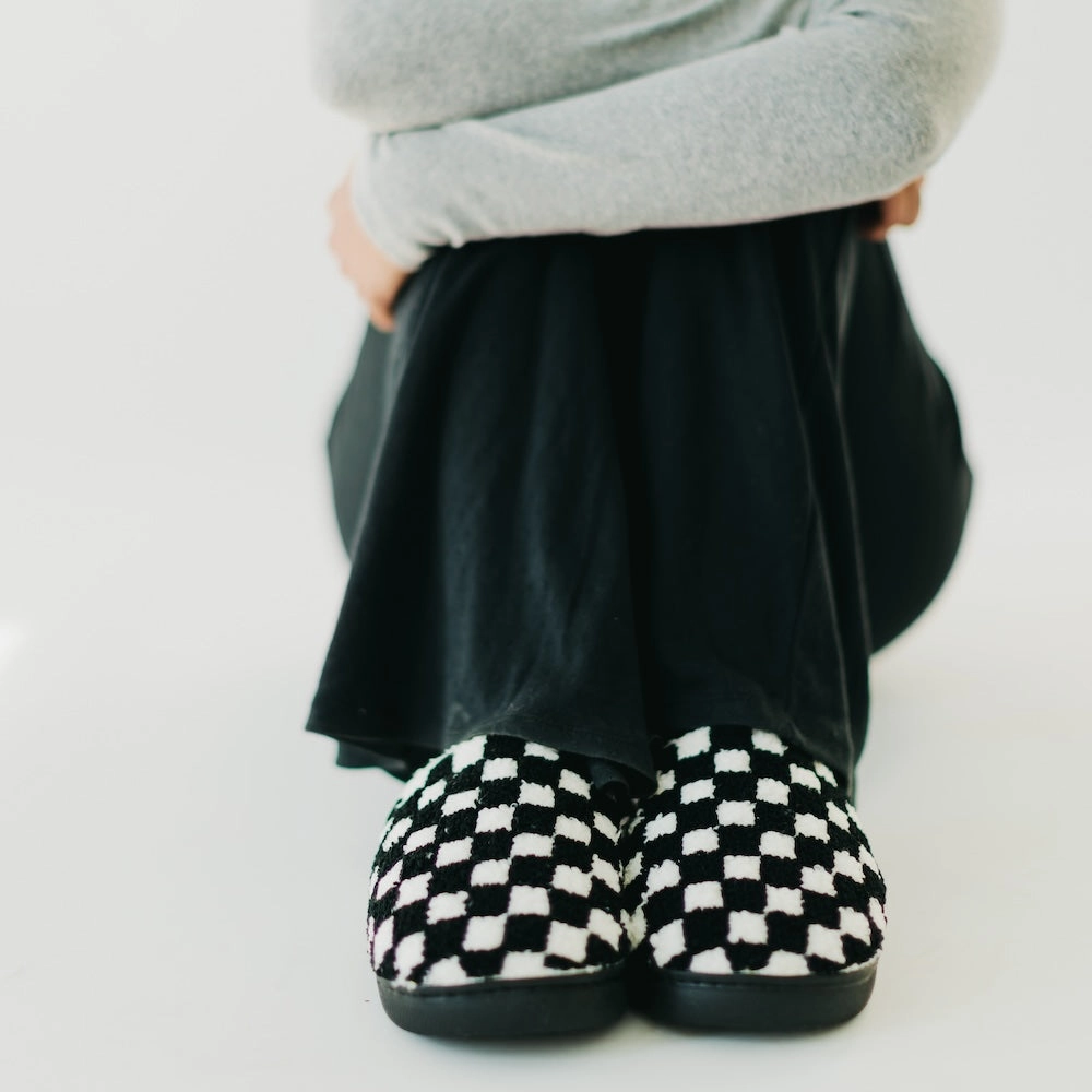 Cure x Beyond Type 1 Checkered Slippers **PINK FRIDAY PREORDER