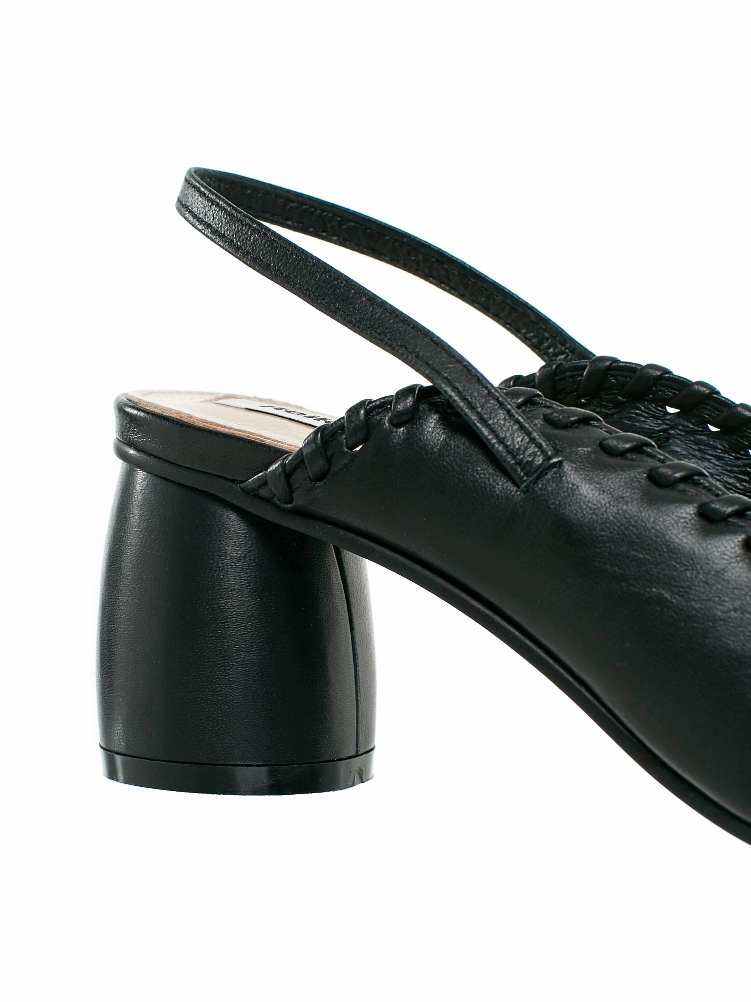 Curved Middle Slingback Heel (RK1-SH037-BLACK)