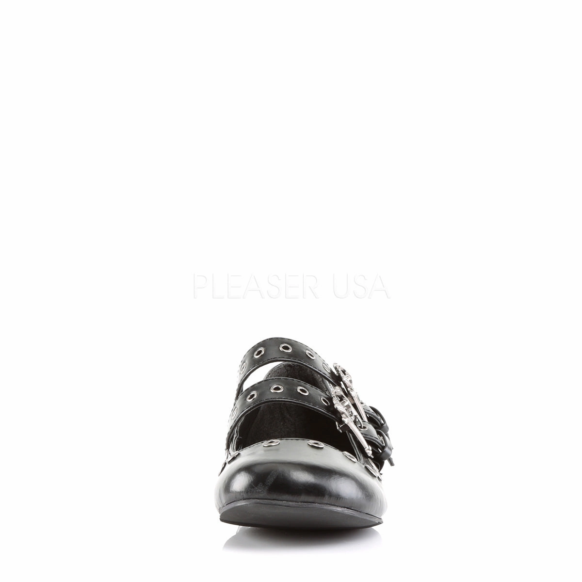 DAISY-03  Black Vegan Leather