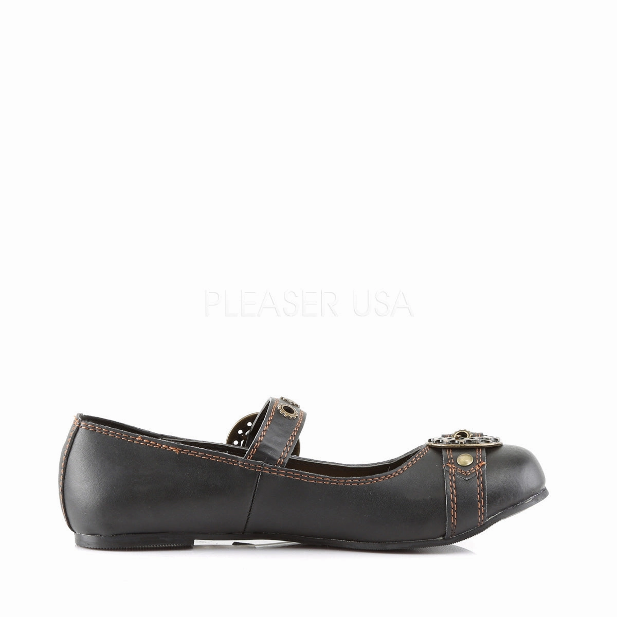 DAISY-09  Black Vegan Leather