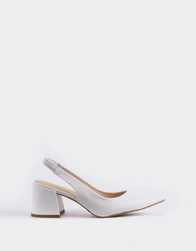 Dalida White Leather