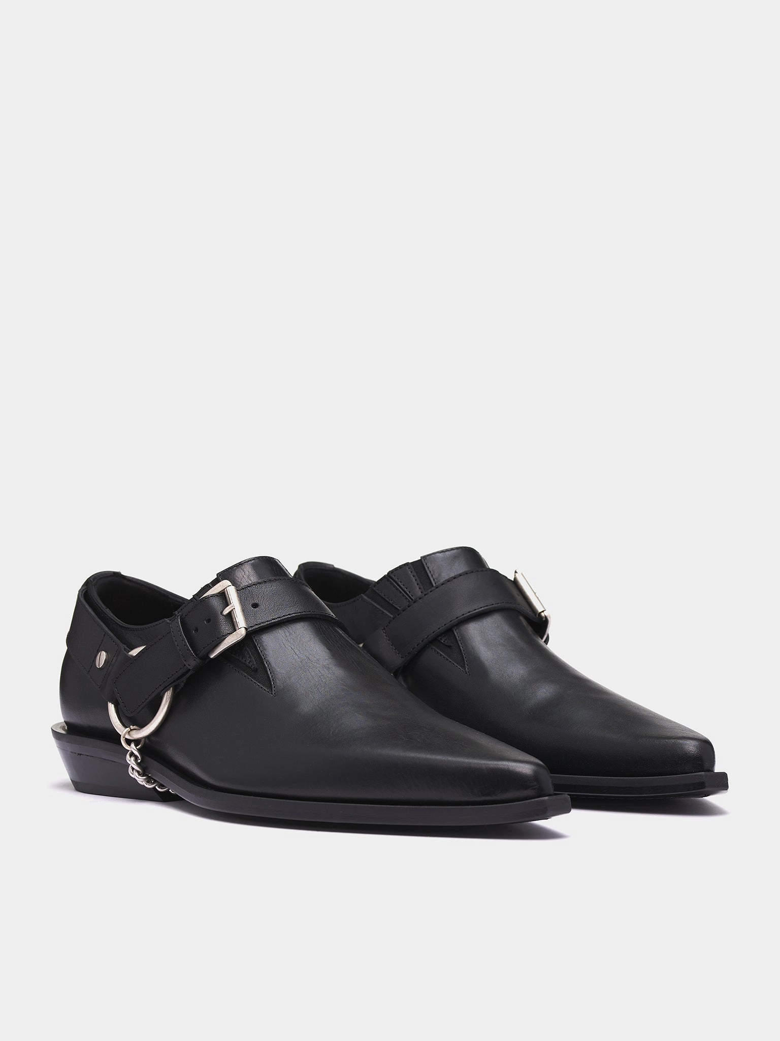 Danby Pointy Cowboy Boots (B0012914-LT164-BLACK)