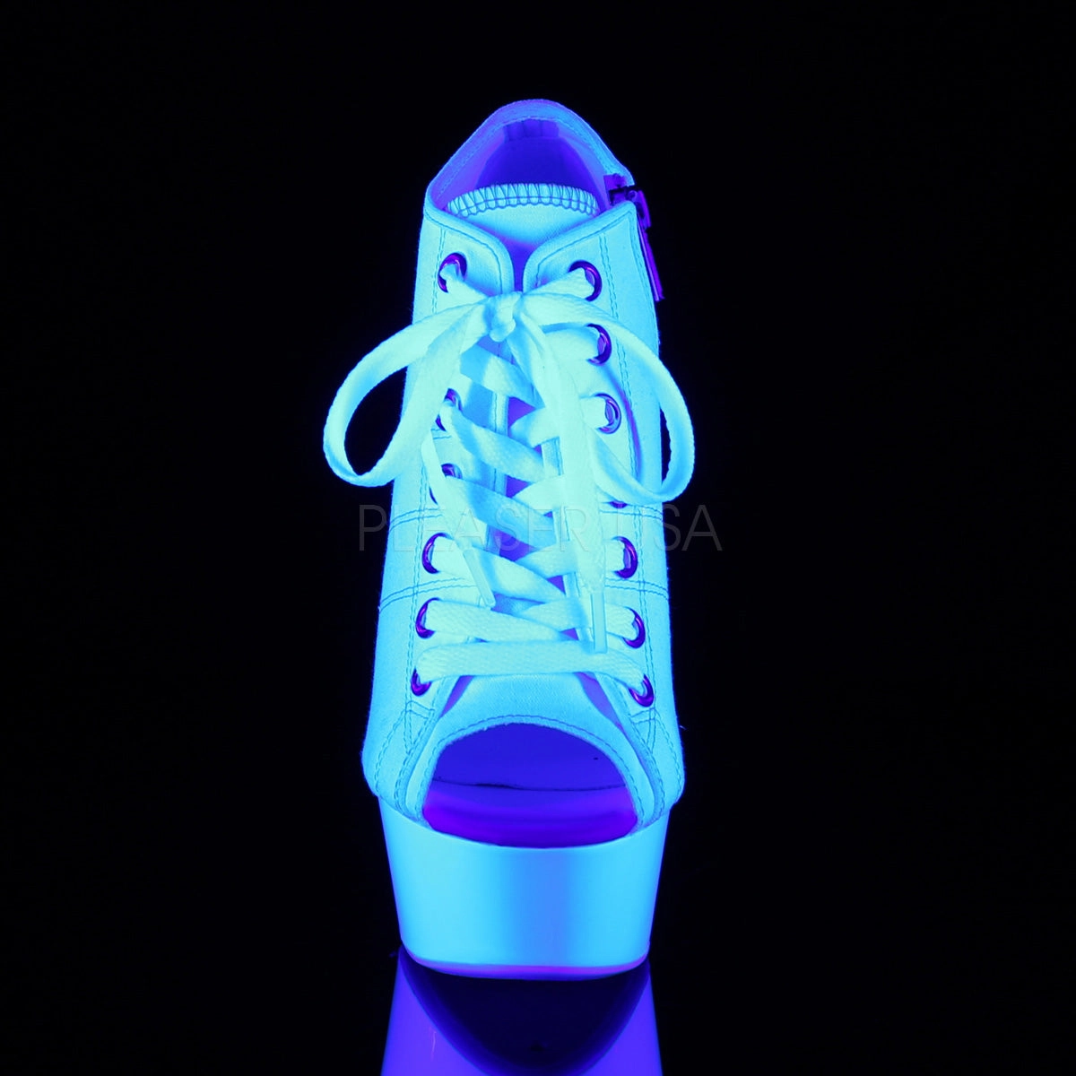 DELIGHT-600SK-01  White Canvas/Neon White