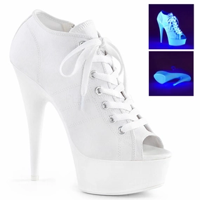 DELIGHT-600SK-01  White Canvas/Neon White
