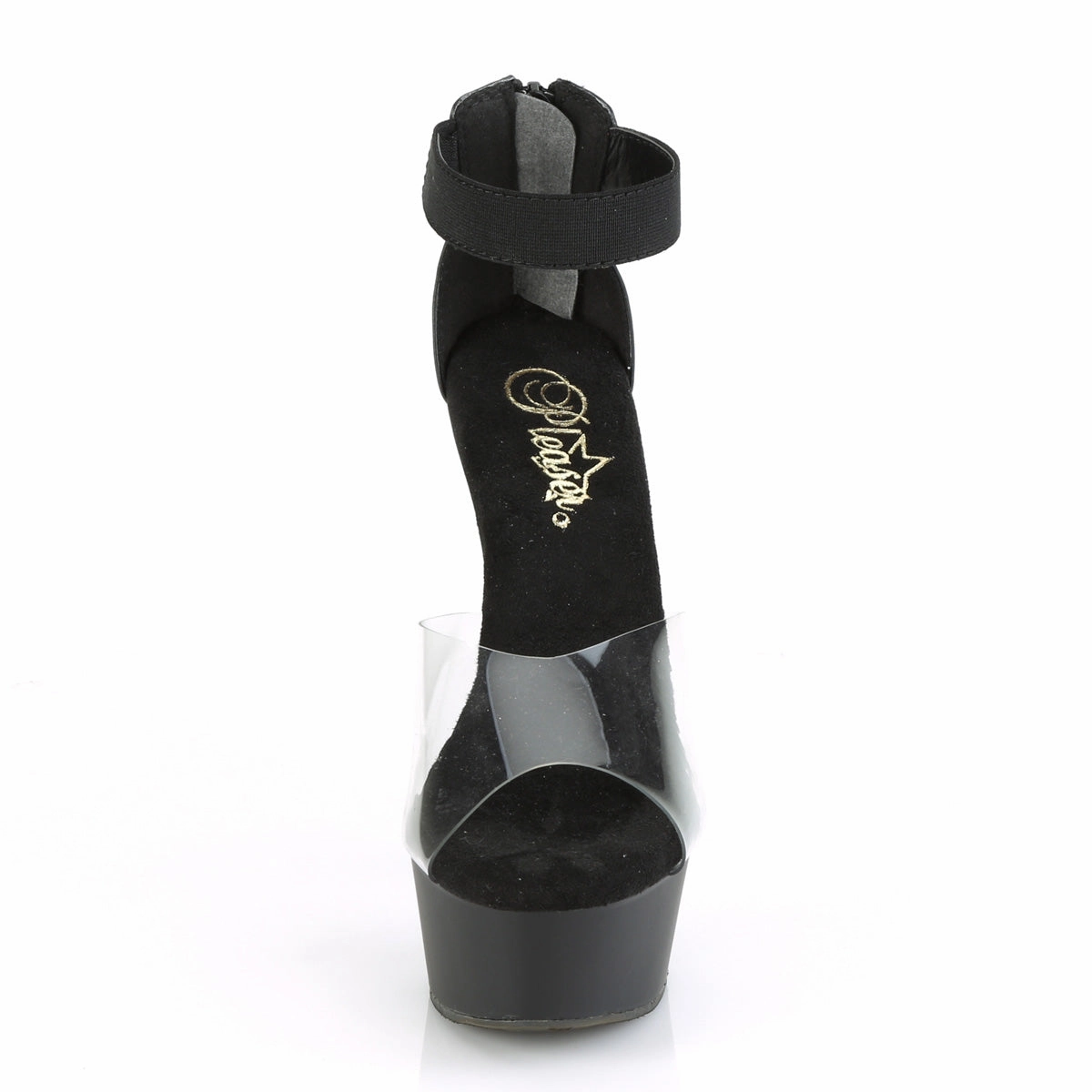 DELIGHT-624  Clear-Black Elastic Band/Black Matte