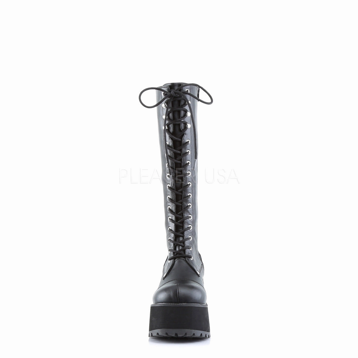 DEMONIA RANGER-302 Men's Black Pu Vegan Boots