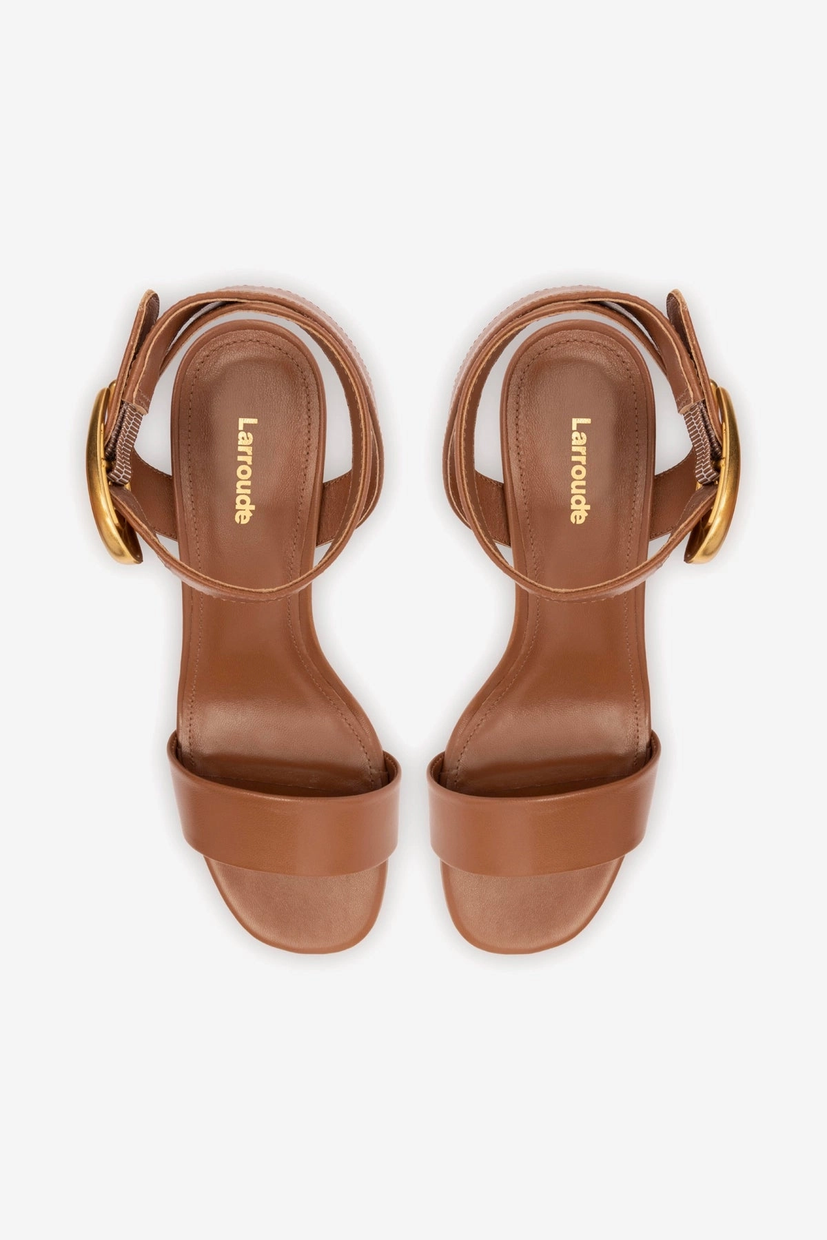 Dolly Verona Low Sandal In Caramel Leather