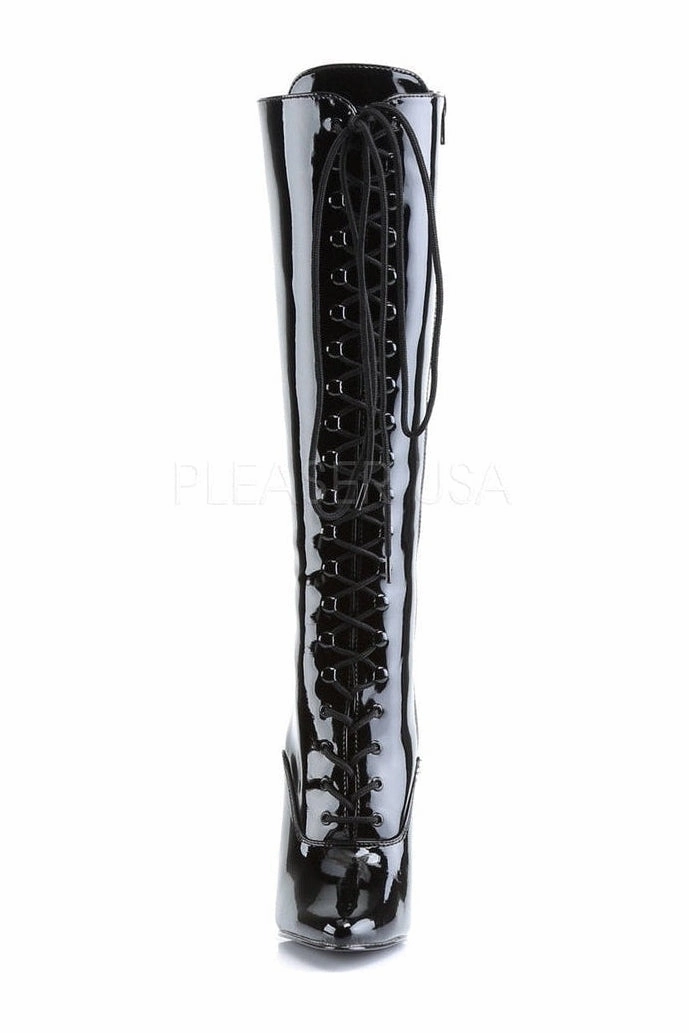 DOMINA-2020 Knee Boot  | Black Patent