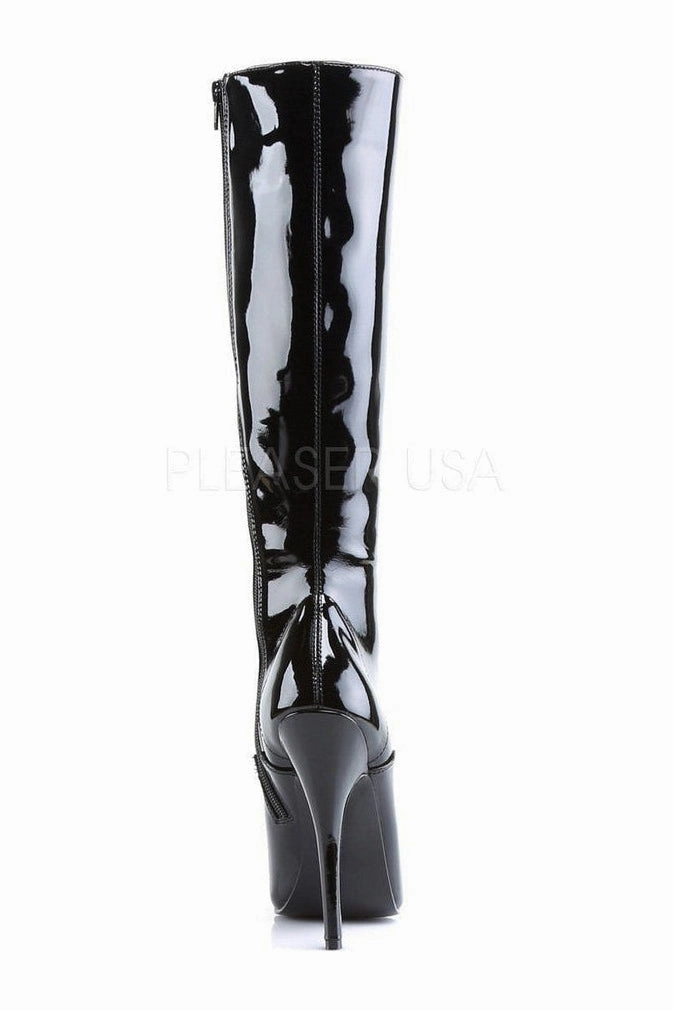 DOMINA-2020 Knee Boot  | Black Patent