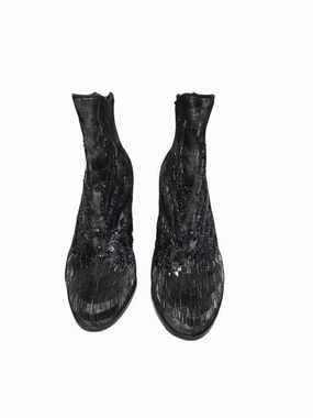 Donald J. Pliner Black/Silver Size 6 Boots