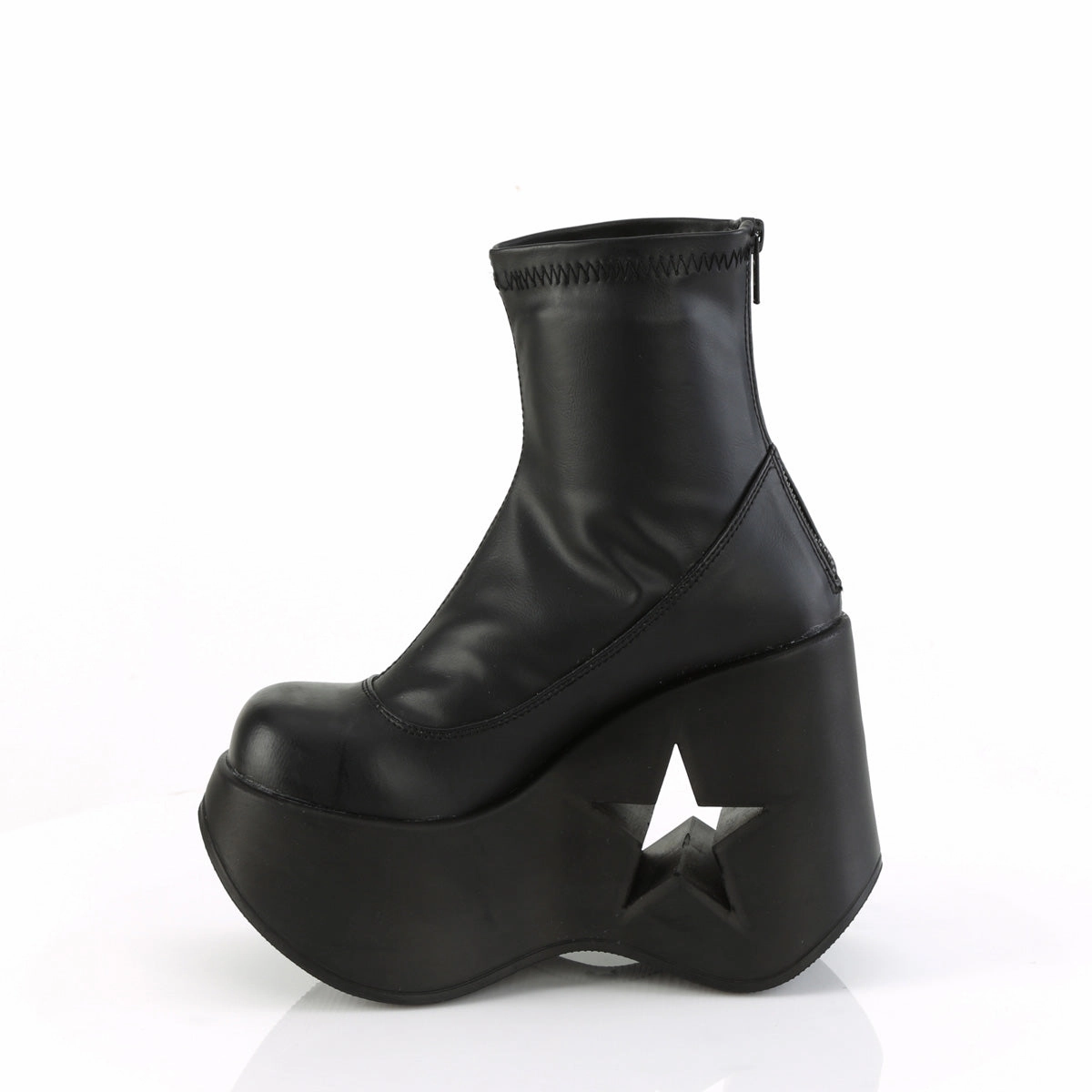 DYNAMITE-100  Black Stretch Vegan Leather