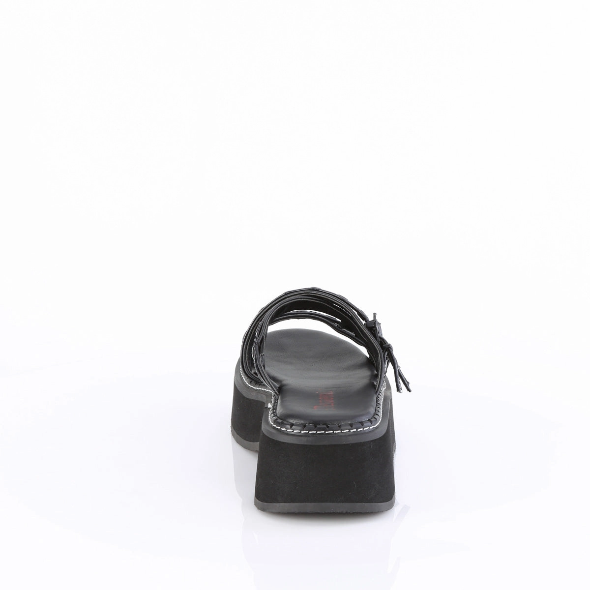 EMILY-07  Black Vegan Leather-Holo Patent