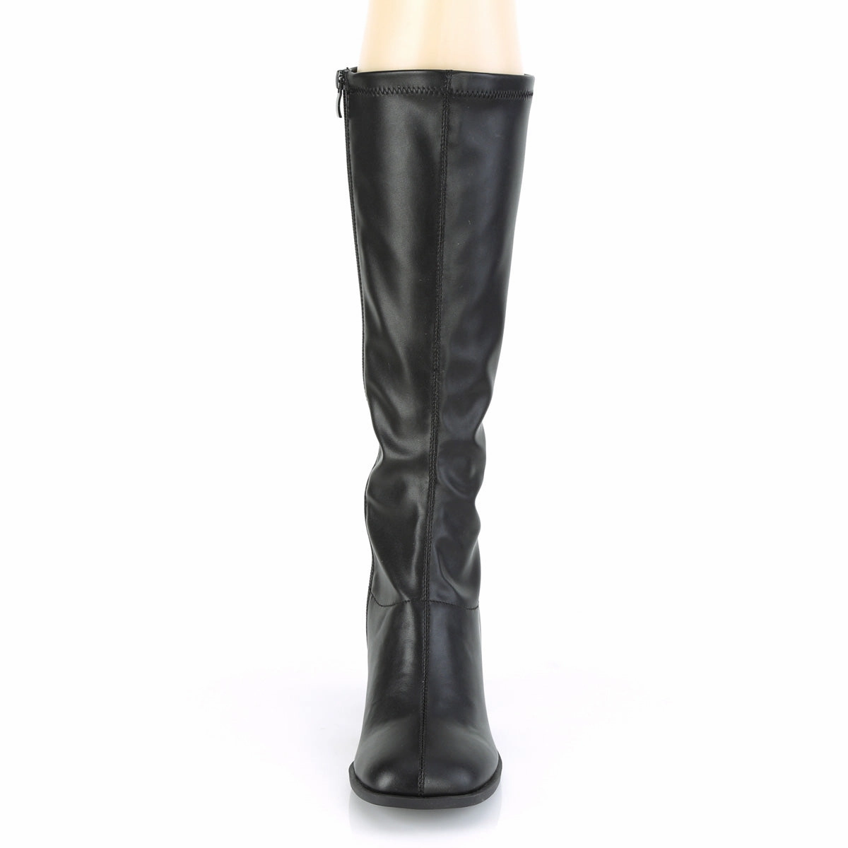 GOGO-300-2  Black Str. Faux Leather