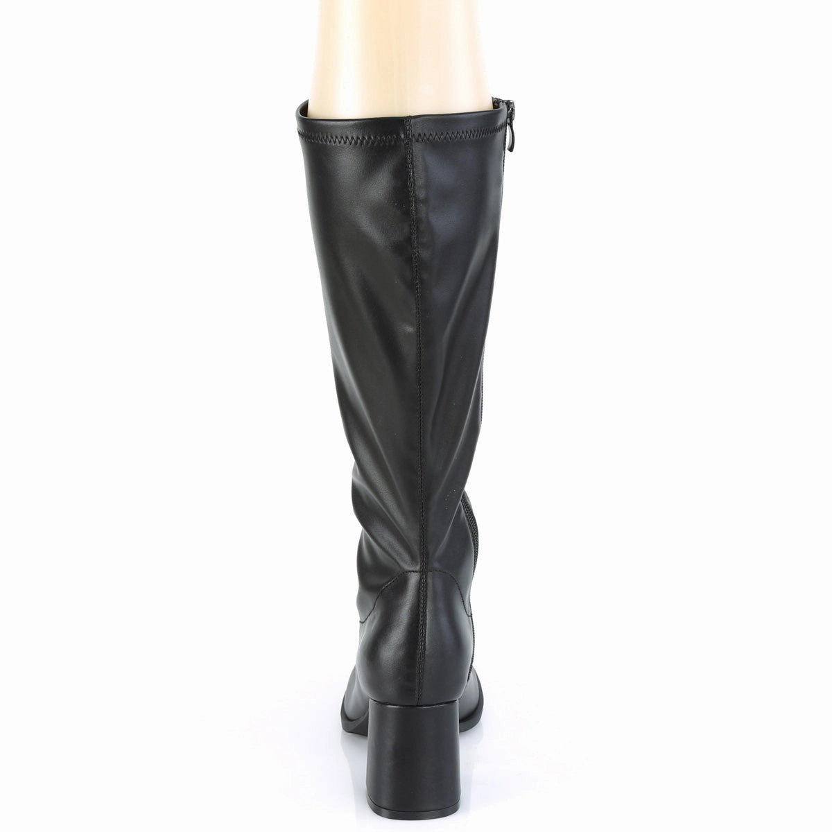 GOGO-300-2  Black Str. Faux Leather