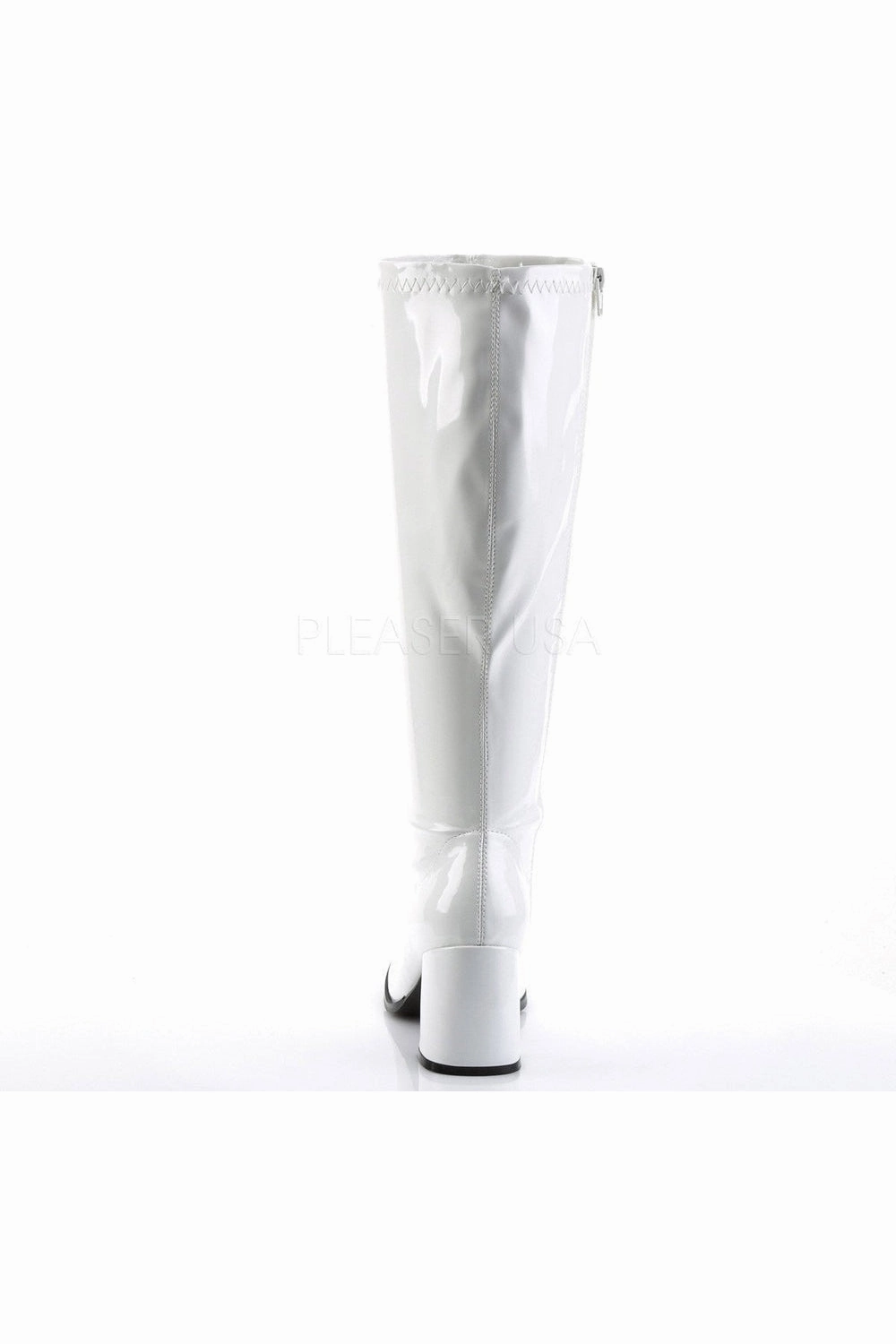 GOGO-300WC Go Go Boot | White Patent