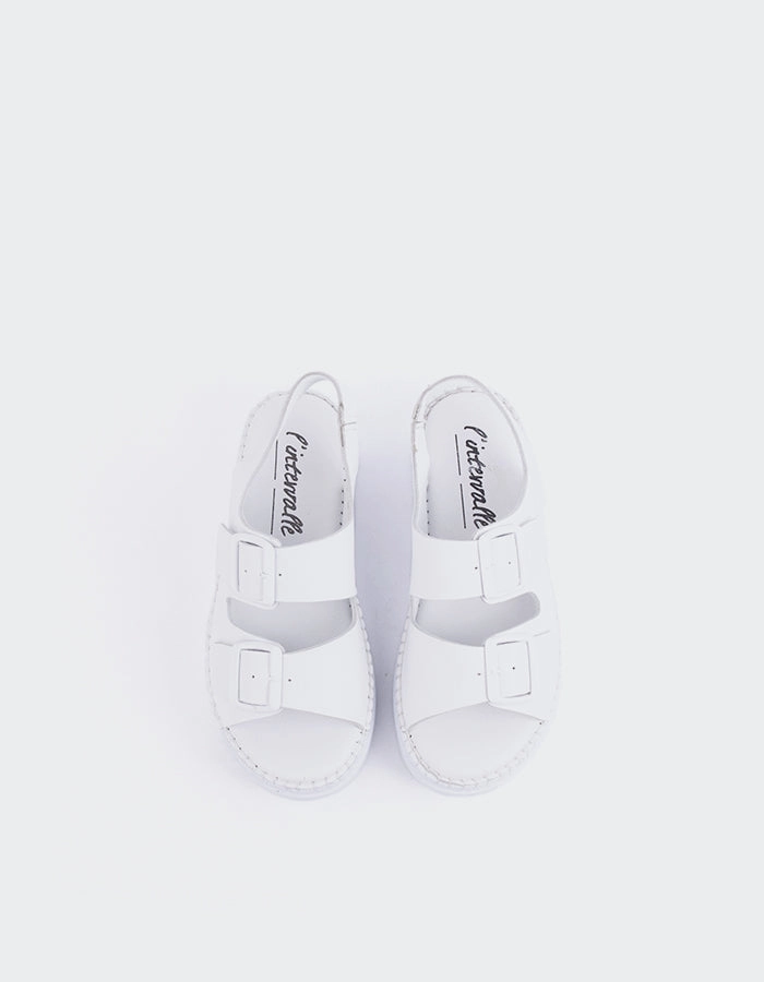 Grafton White Leather