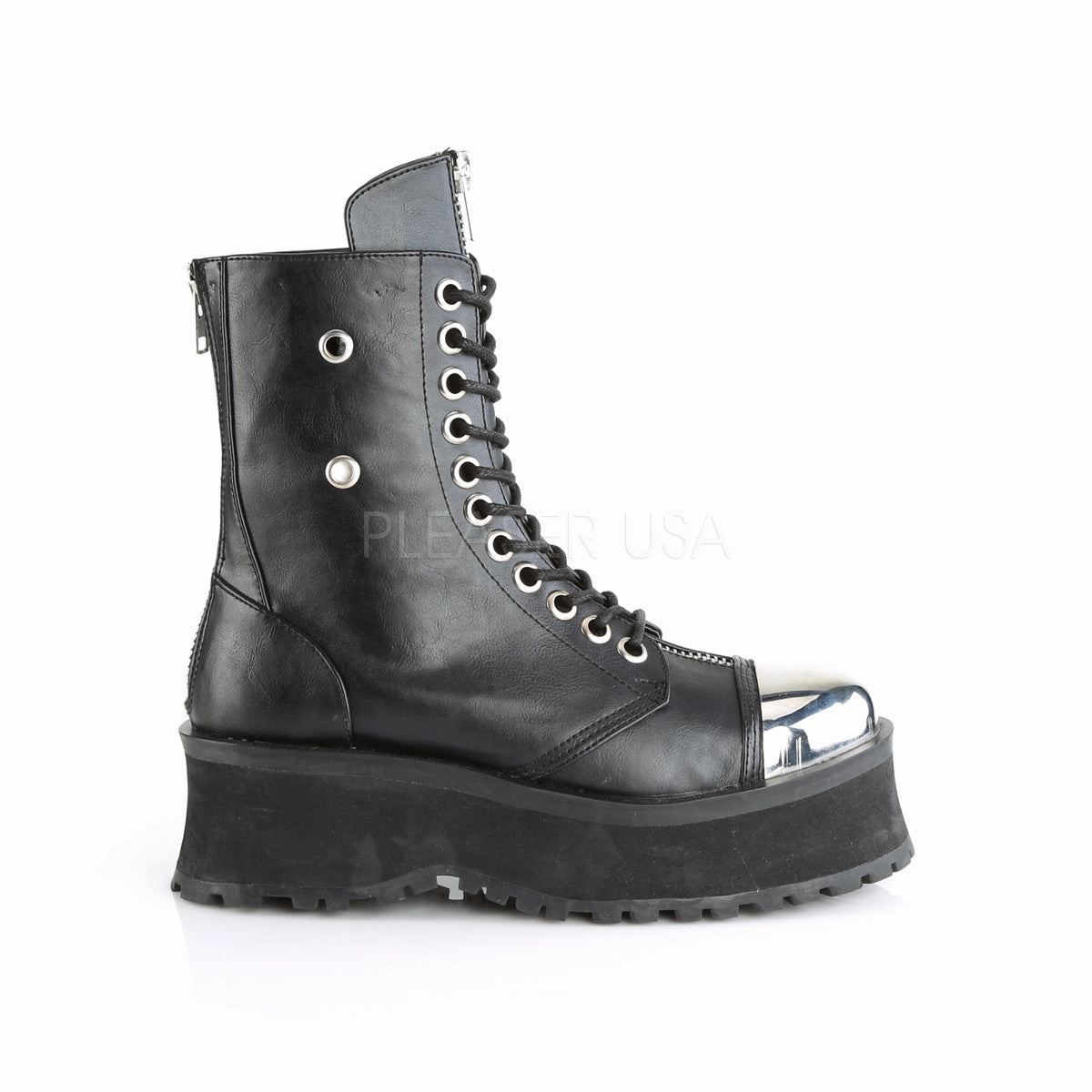 GRAVEDIGGER-10  Black Vegan Leather