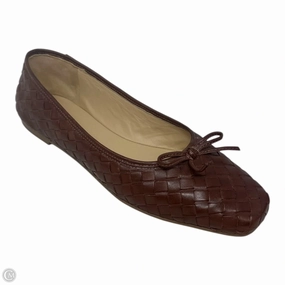 Gwynn Woven Bow Ballet Shoes Flats By Bernardo In Brown, Size: 8.5